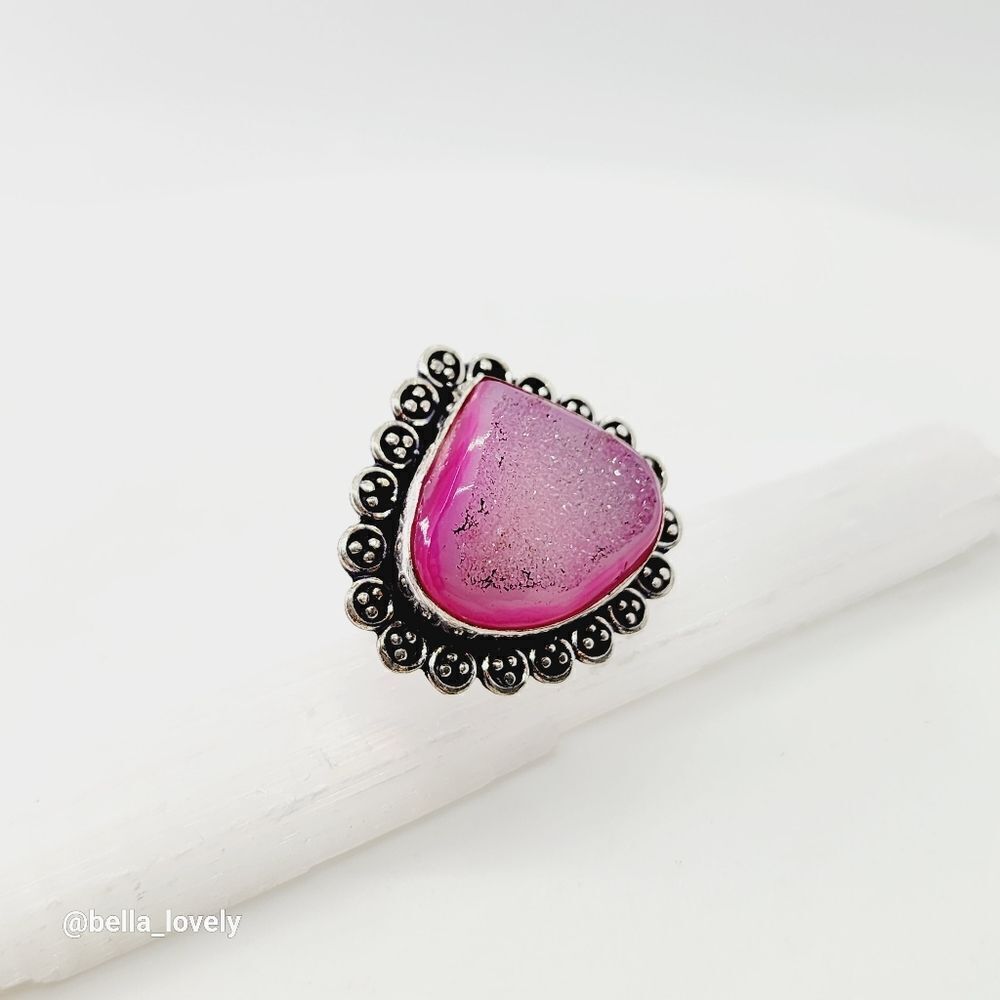 Elegant Pink Stone Ring